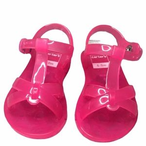 NWOT Hot pink Carter’s jelly sandals